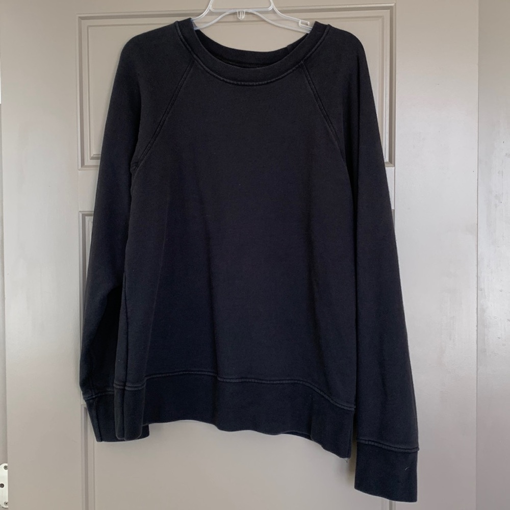 IMOGENE + WILLIE MENS BLACK CLASSIC CREWNECK XL